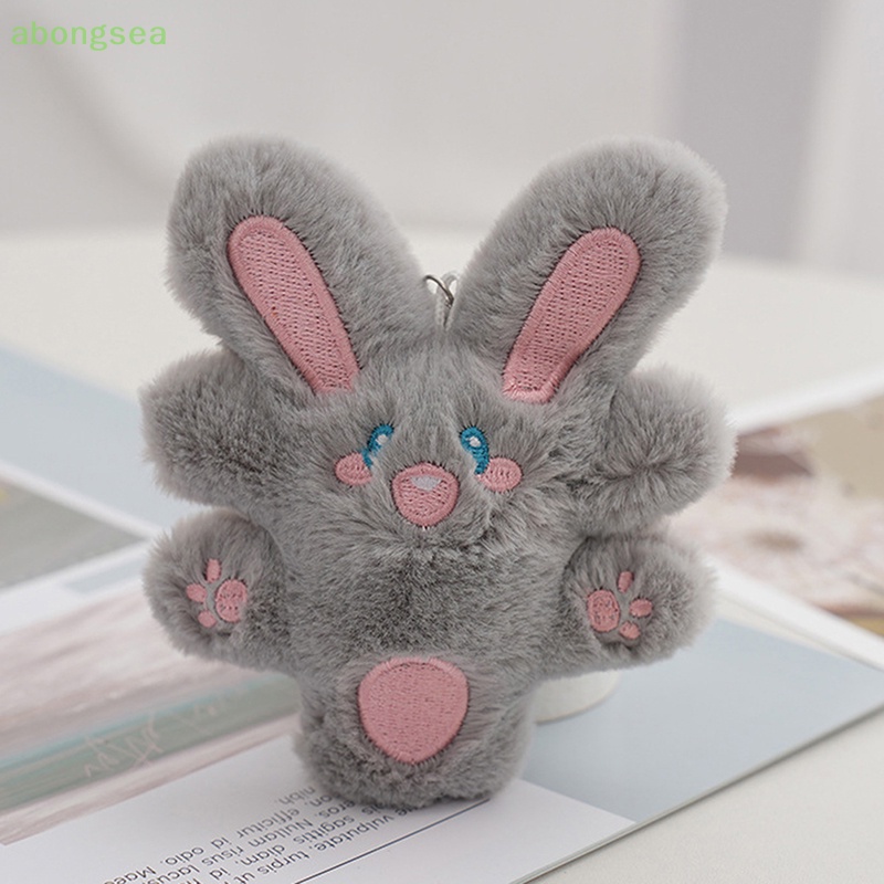 Abongsea Móc Khóa Thỏ Nhồi Bông Giàu Có Xinh Xắn