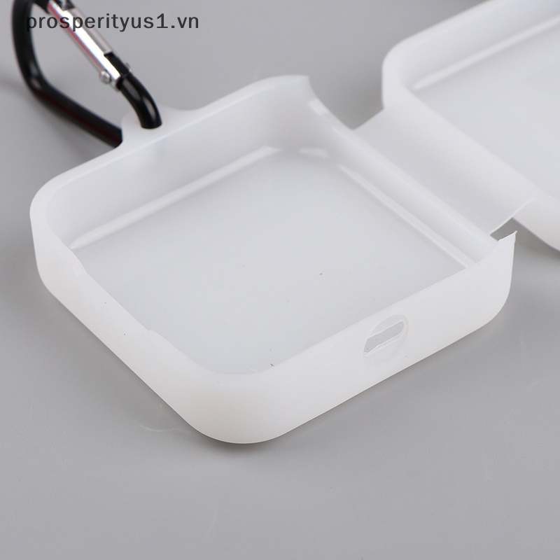 Vỏ Bảo Vệ Hộp Sạc Tai nghe không dây prosperityus1 [VN 1] Bằng Chất Liệu Silicon Màu Đỏ Đen Trong Mờ