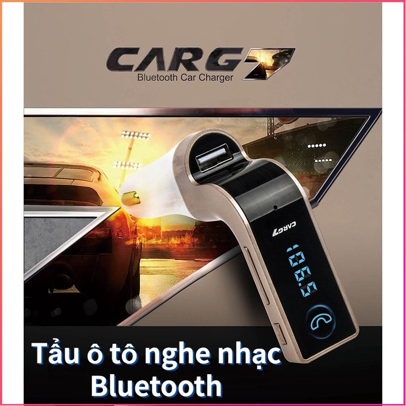 Máy chơi nhạc MP3 kết nối Bluetooth g7 phát FM rảnh tay tích hợp sạc USB cho xe hơi