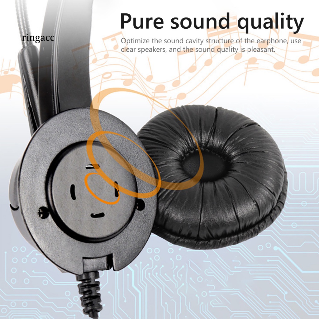 Tai Nghe Chống Ồn RGA H300 Giắc Cắm 3.5mm 2.5mm RJ9 Dành Cho Điện Thoại