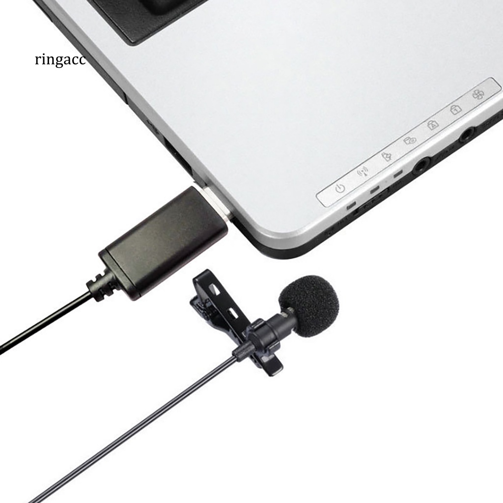 Micro RGA Lavalier Cổng USB Âm Thanh Nổi Đa Năng Nhỏ Gọn Cho Máy Tính PC Ngoài Trời