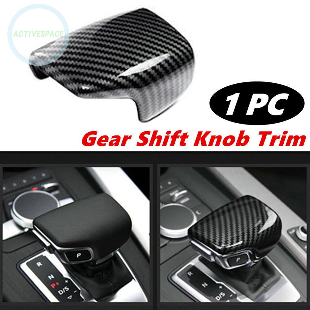 1Pcs Carbon Gear Shift Knob Trim Cover LHD For 2017-2020 A4 B9 A5 Q5 Q7 S5-Audi