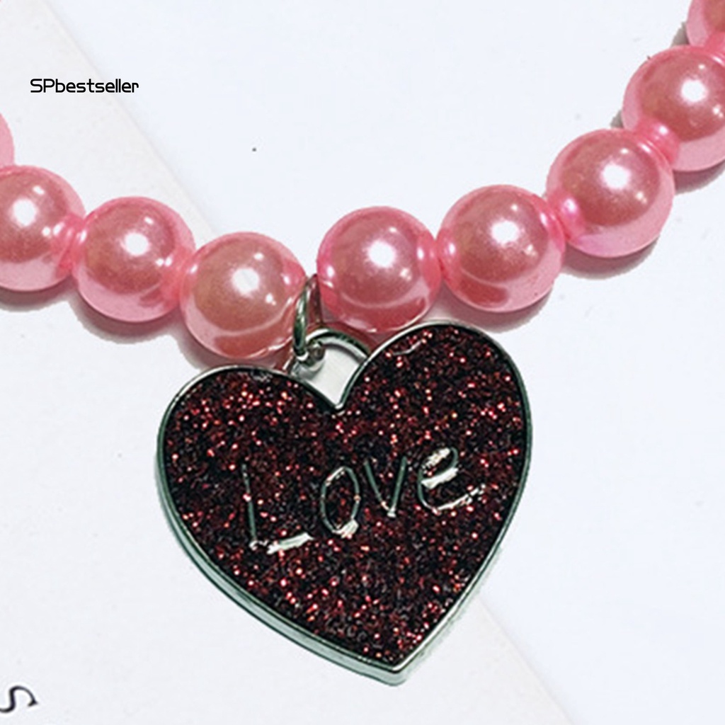 Vòng Cổ Ngọc Trai Nhân Tạo Chống Ăn Mòn Thời Trang Cho Thú Cưng