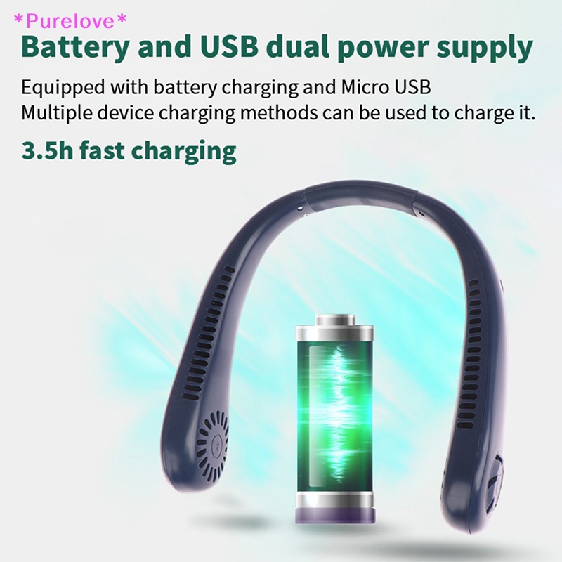 Quạt Thể Thao Làm Mát Không Khí 1200mAh 3 Tốc Độ Nhỏ Gọn Có Thể Sạc Lại Mới