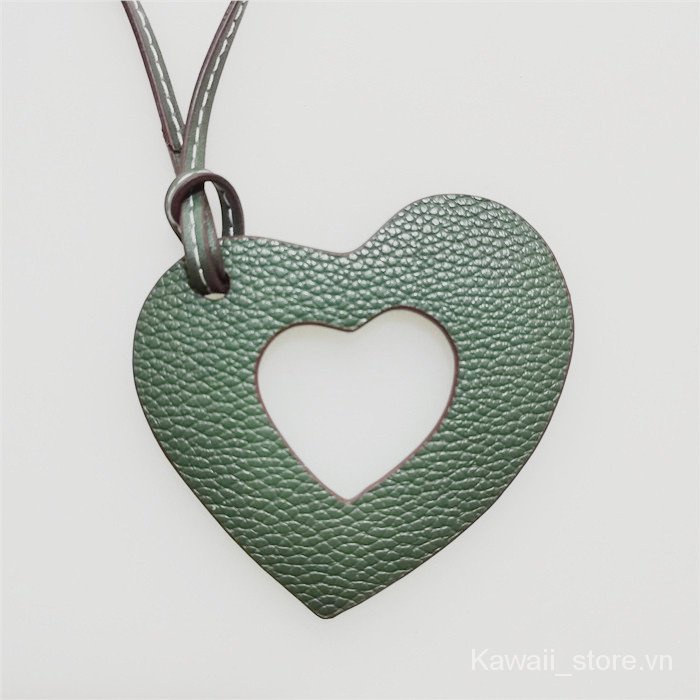 Hàng Mới Về!}Móc Khóa Túi Xách Da Pu Hình Trái Tim Xinh Xắn