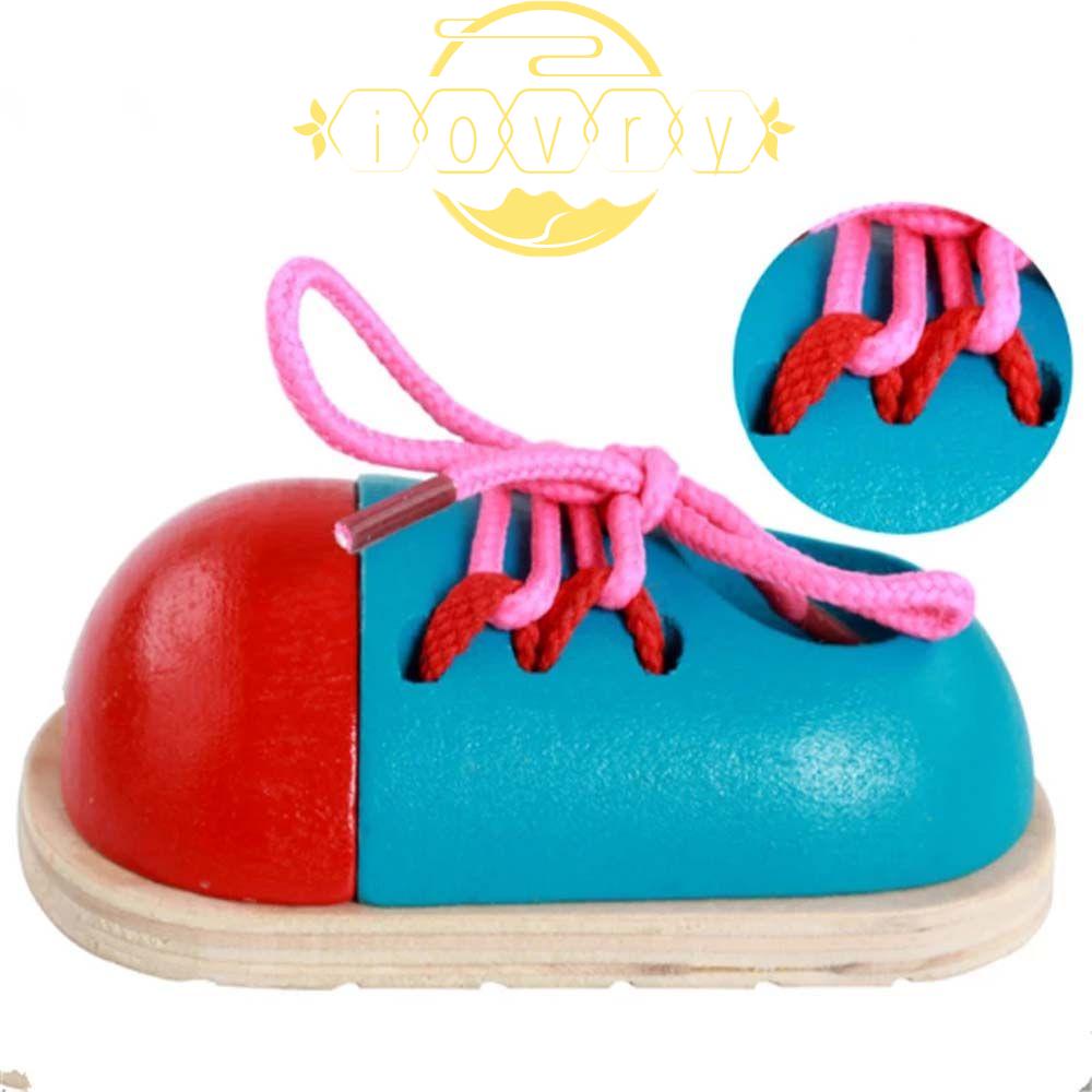 Mô Hình Bảng Luyện Tập Buộc Dây Giày DIY Montessori Cho Bé