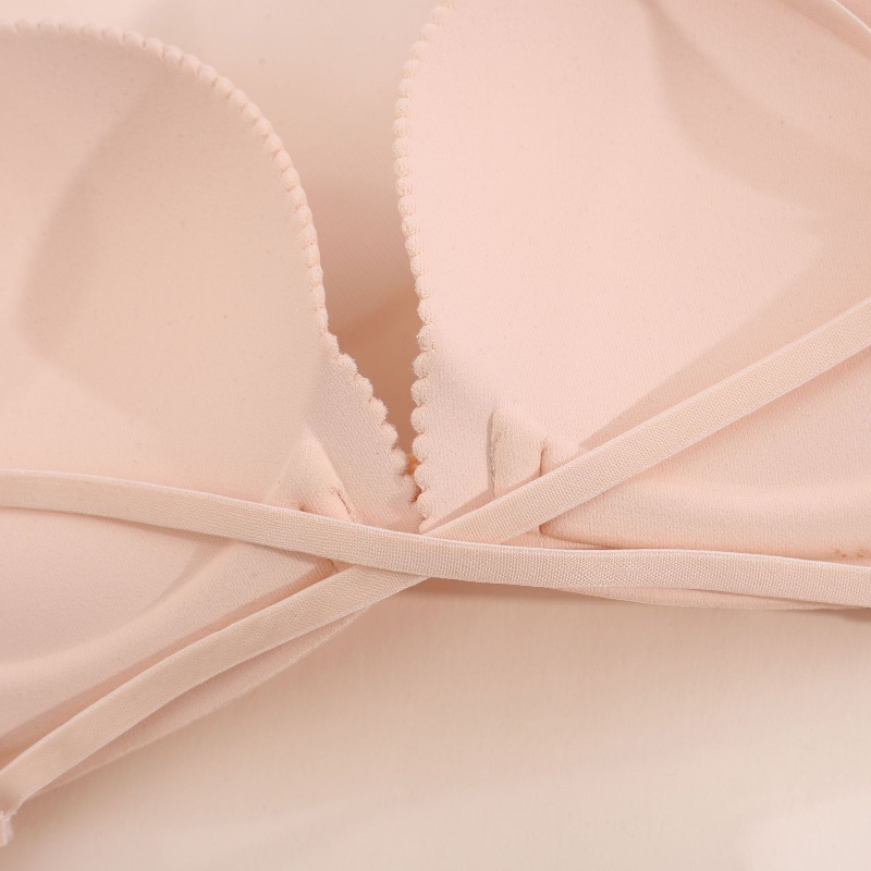 Áo Lót Nâng Ngực Không Đường May Cài Khóa Trước Thiết Kế Đơn Giản Thoải Mái Cho Nữ