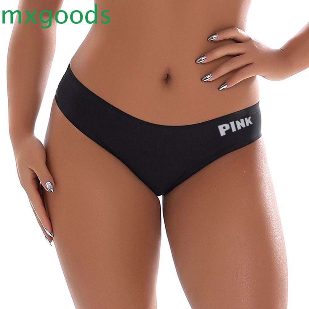 Mxgoods Quần Lót Lụa Lạnh Mỏng Mềm Mại Lưng Thấp Co Giãn Ngọt Ngào Cho Nữ