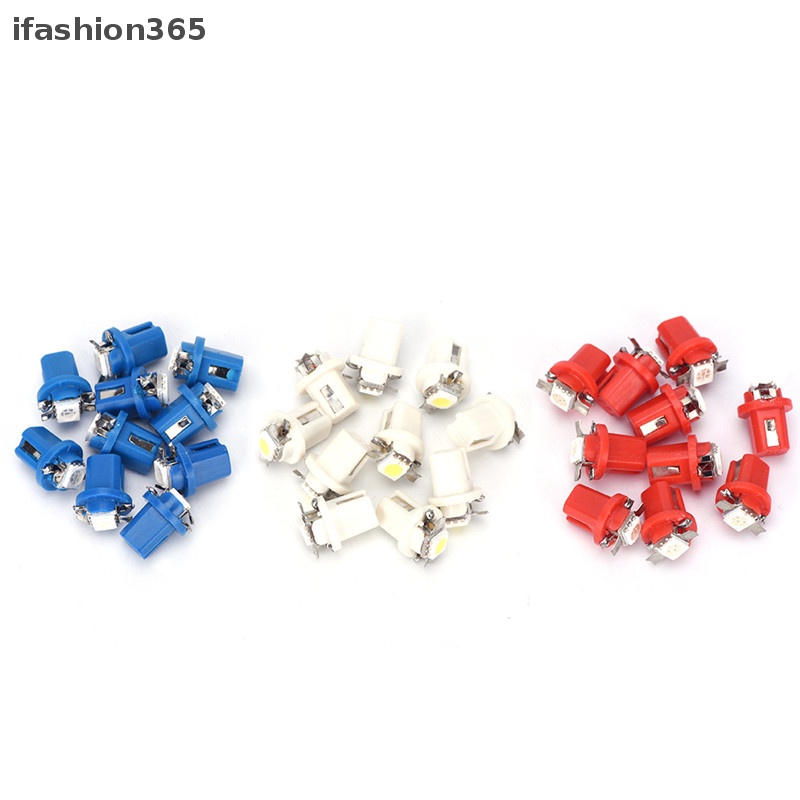 10 Đèn LED T5 B8.5D Gắn Bảng Điều Khiển Xe Hơi ifashion365