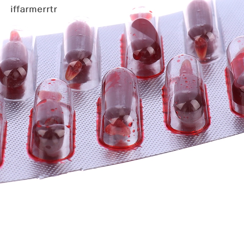 Set 10 Viên Nang Máu Giả Hóa Trang Ma Cà Rồng Cho Halloween