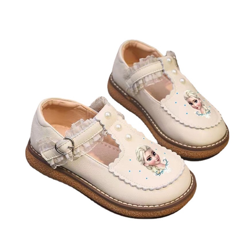 Giày elsa cho bé gái Xăng đan Công Chúa Đế Mềm Chống Trượt Phong Cách Lolita Cho Bé Gái