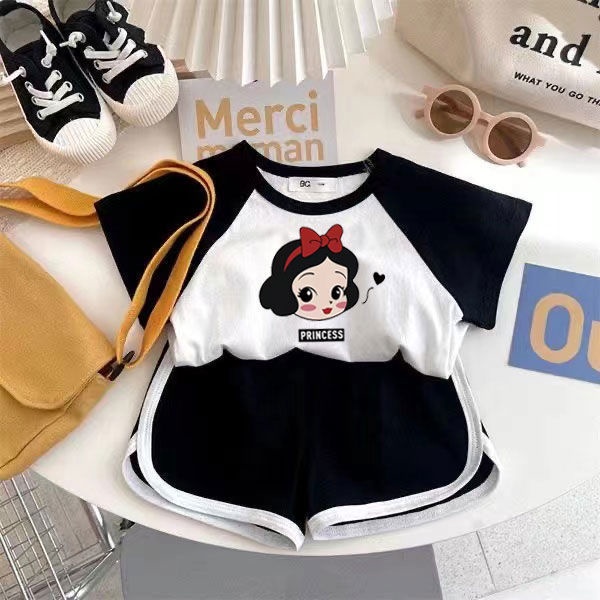Bộ Quần Áo Thể Thao Tay Ngắn Năng Động Hợp Thời Trang Hè Cho Bé