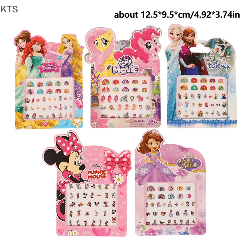 DISNEY Miếng Dán Trang Trí Móng Tay Hình Công Chúa Elsa Anna Trong Phim Frozen