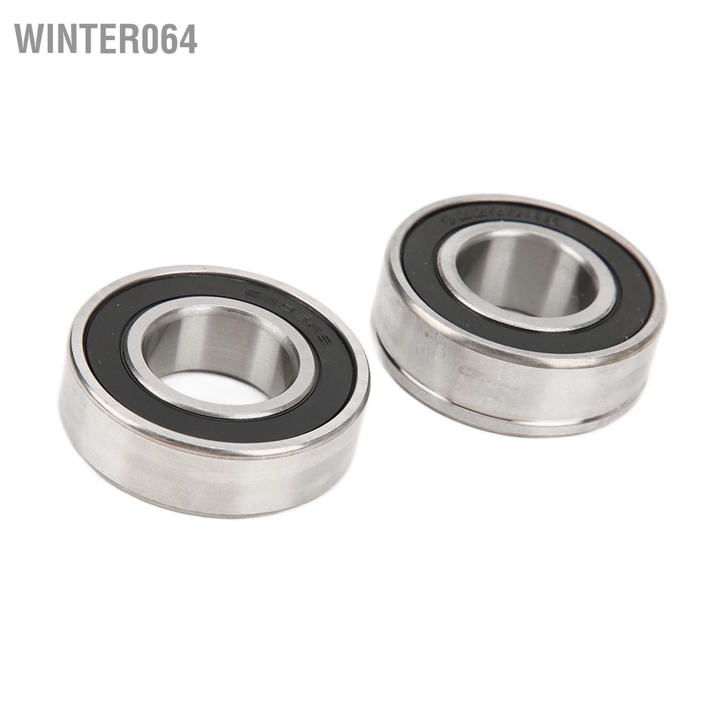 Winter064 Cặp phía trước Phía sau Ổ trục bánh xe bịt kín Vòng bi lăn Thay thế bằng kim loại cho Hugger 00‑03 XLH