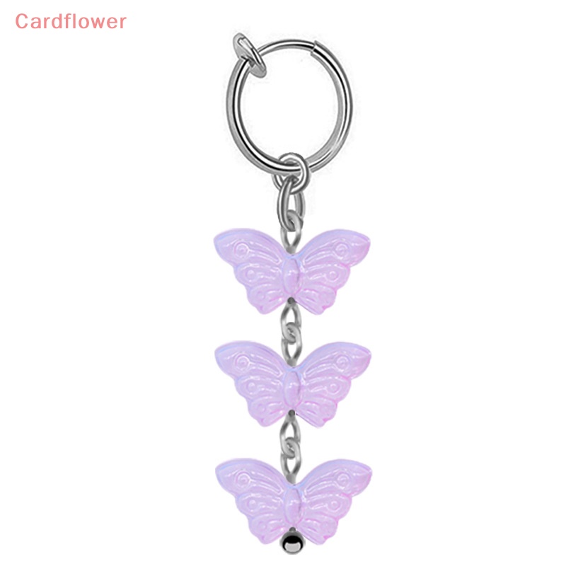 < Cardflower > Khuyên Rốn Hình Bướm Tua Rua Đính Đá Trang Sức Toàn Thân Thời Thượng Cho Nữ