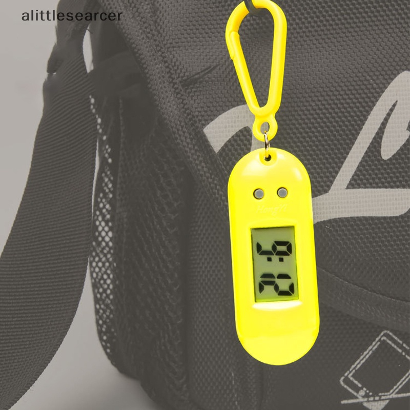 Đồng Hồ Điện Tử Mini Hình Oval Có Móc Khóa Tiện Dụng Cho Học Sinh