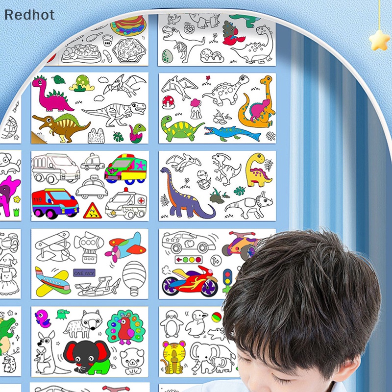 &lt; Redhot &gt; Cuộn Giấy Vẽ Graffiti 3m Màu Sắc Dành Cho Trẻ Em