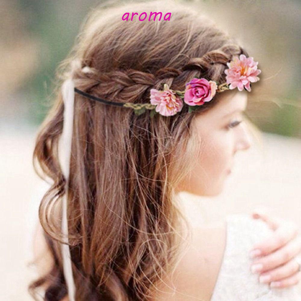Vòng Hoa Hồng Cài Tóc Thời Trang Cho Cô Dâu