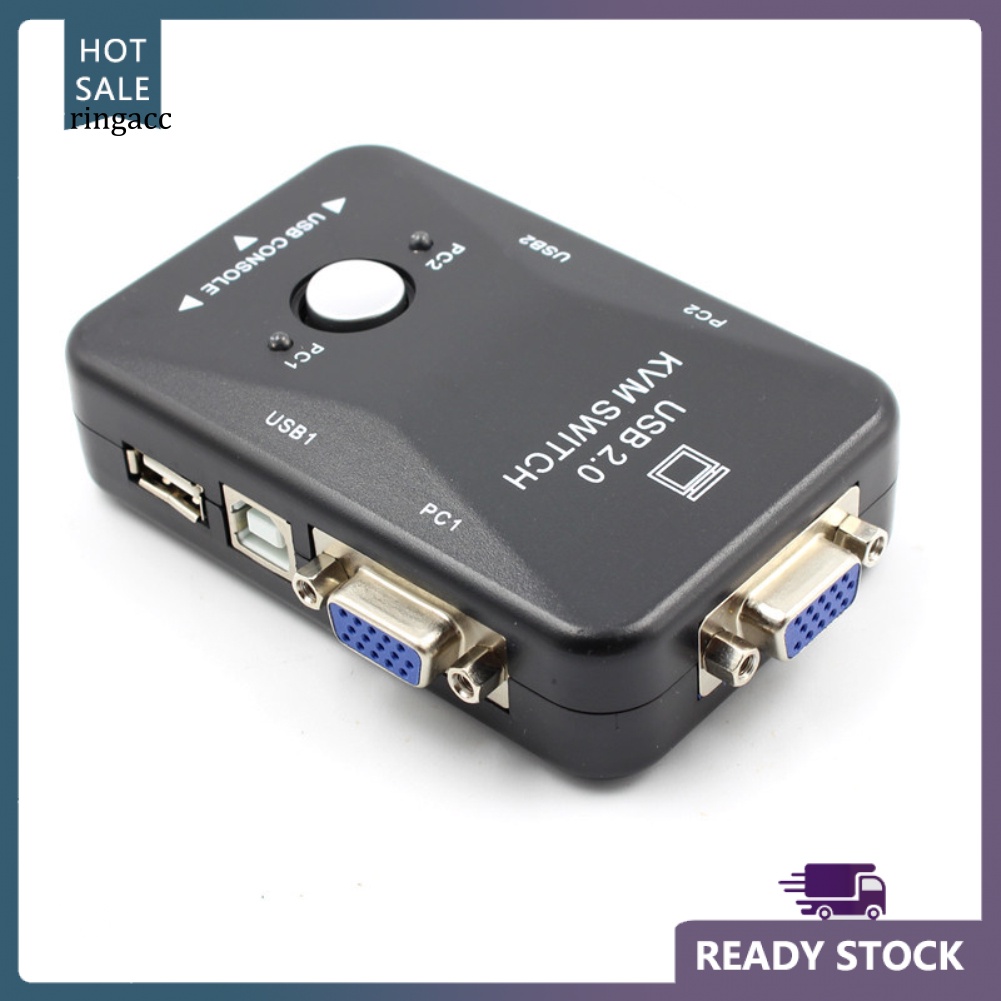 Hộp Chuyển Đổi RGA 2 Cổng USB VGA KVM Cho Chuột Và Bàn Phím Máy Tính