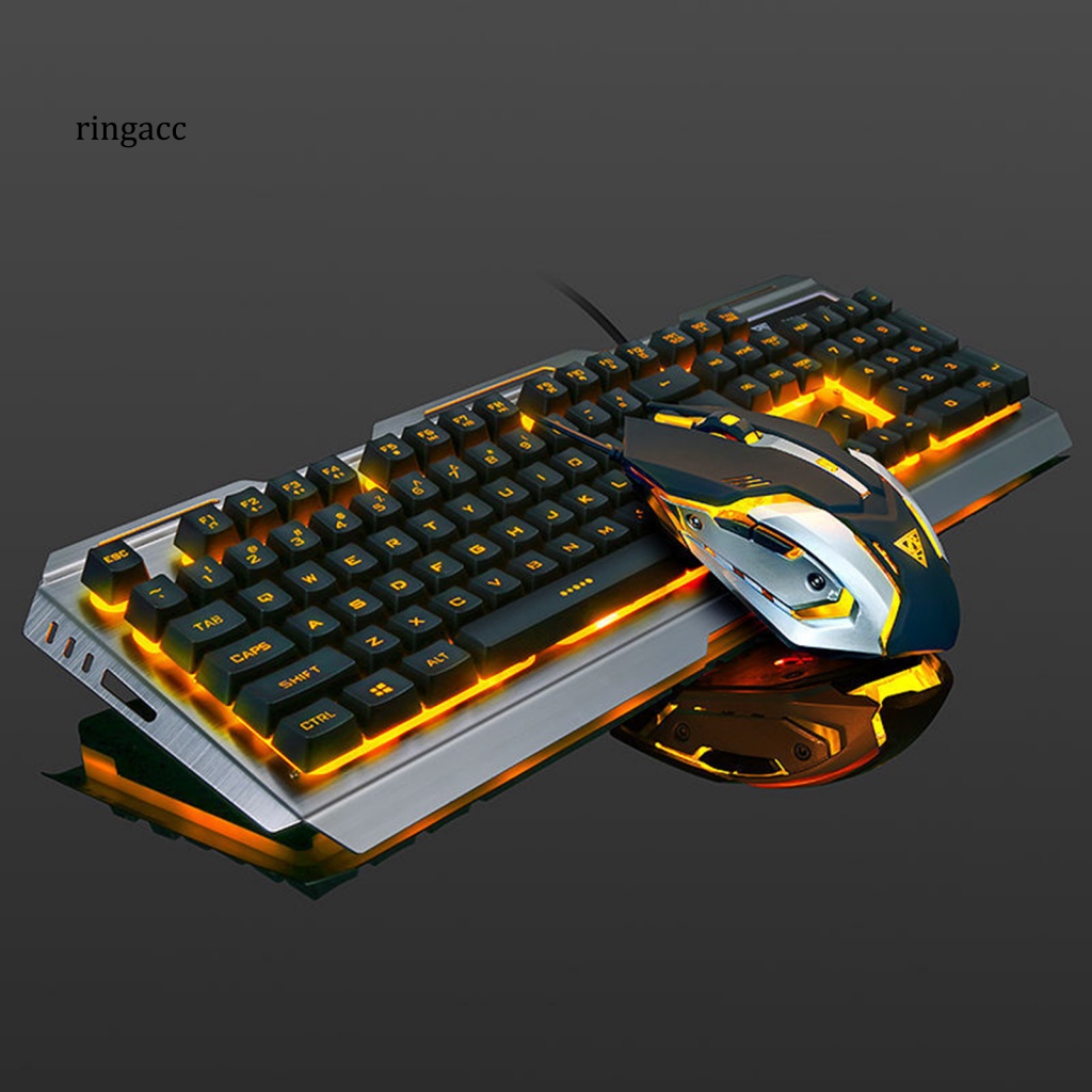 1 Bộ Bàn Phím V1 RGB 3200DPI Nhỏ Gọn Có Đèn Nền Cho PC