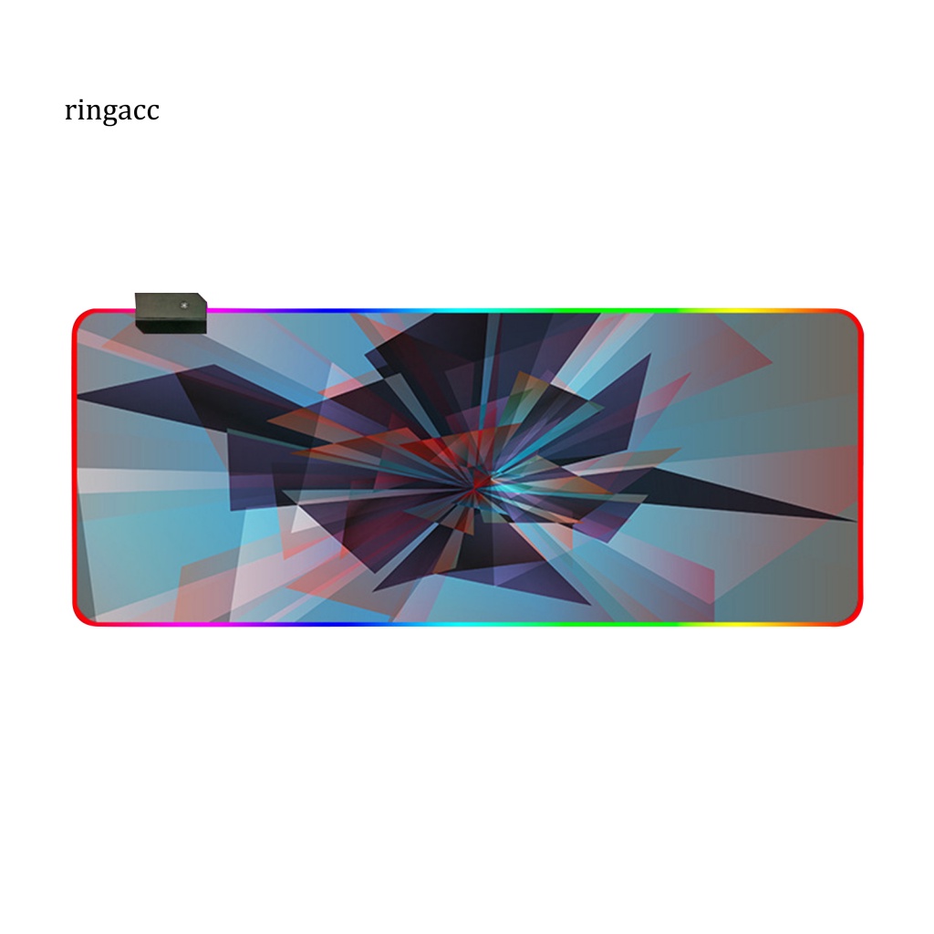 Tấm Lót Chuột Cao Su RGB Dày Một Mặt Cỡ Lớn Chống Trượt Chống Thấm Nước Sử Dụng Nguồn USB