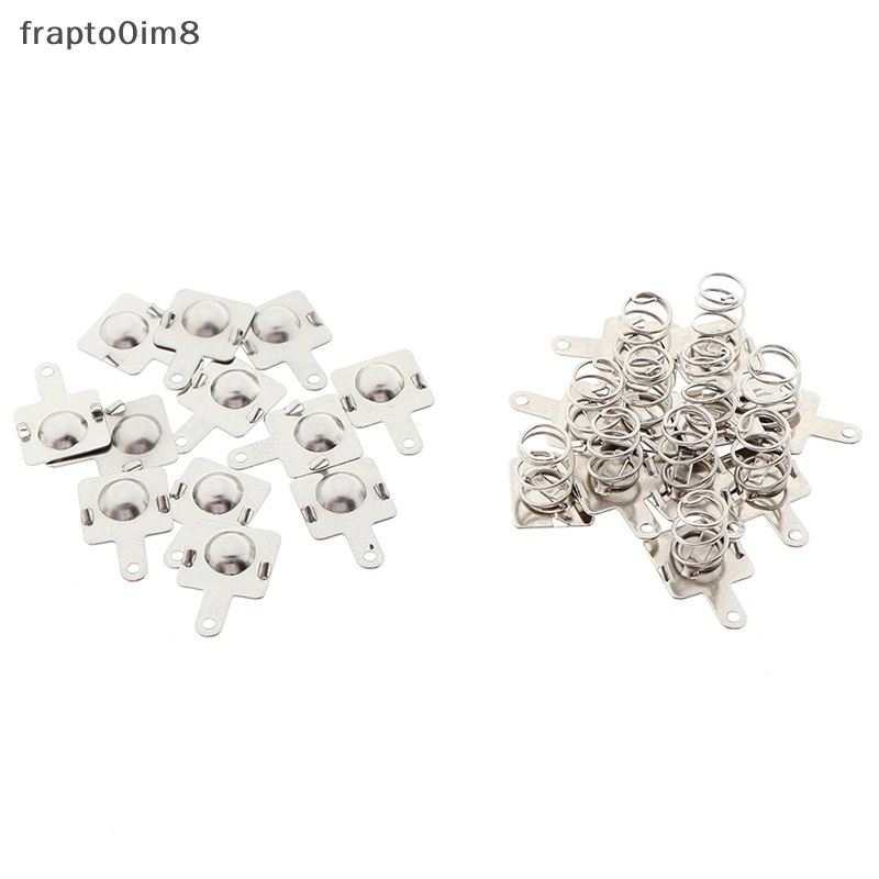 10 cặp thay thế kim loại pin mùa xuân liên hệ với tấm cho AA AAA pin mới