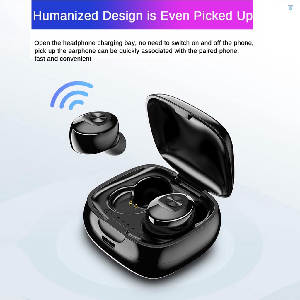 Tai Nghe Nhét Tai Không Dây XG12 BT5.0 Mini Giảm Tiếng Ồn Có Micro Tiện Dụng