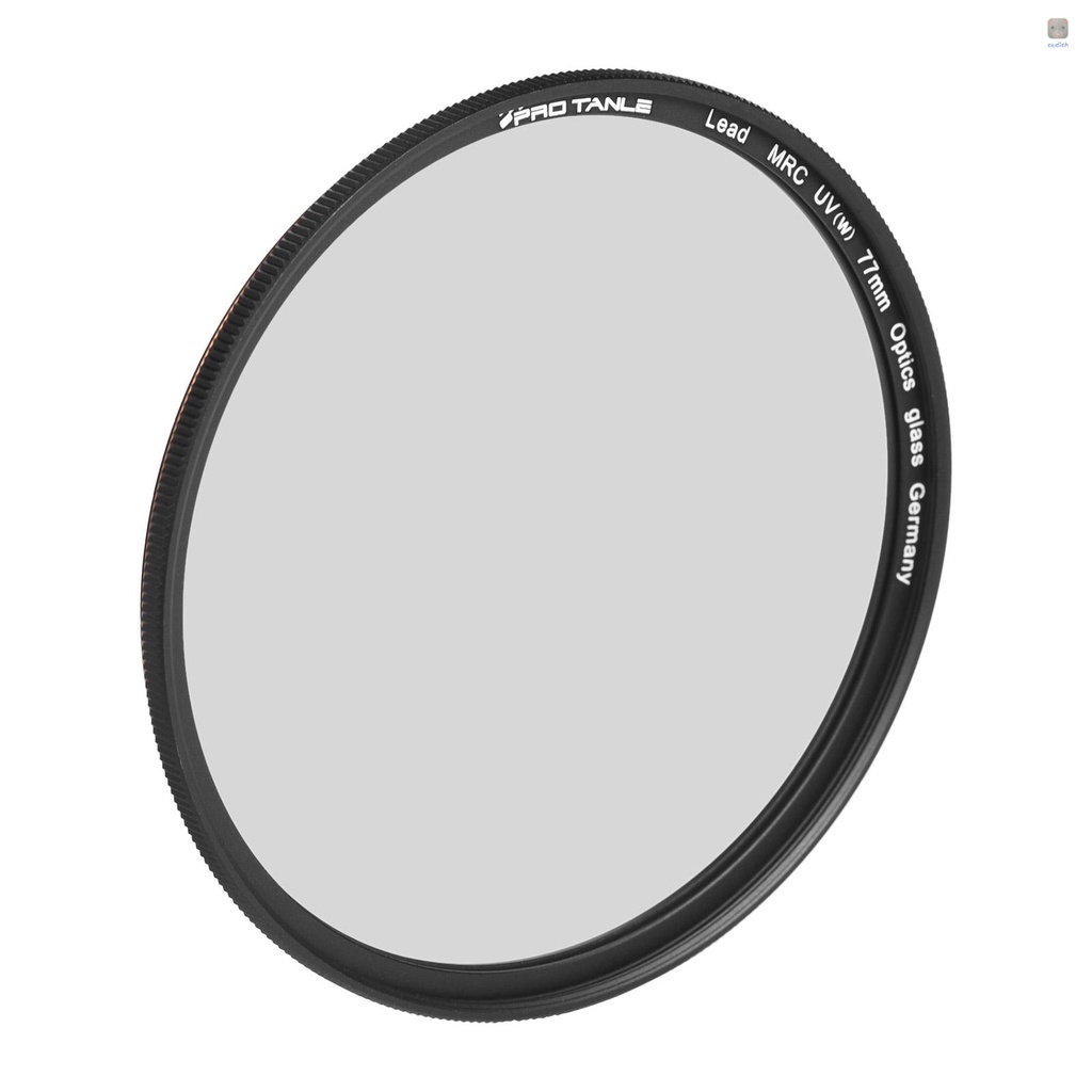 Kính Lọc Tia Cực Tím 77mm 22 Lớp Tráng Gương Siêu Mỏng Kèm Giá Đỡ Lưu Trữ Cho Lens Máy Ảnh