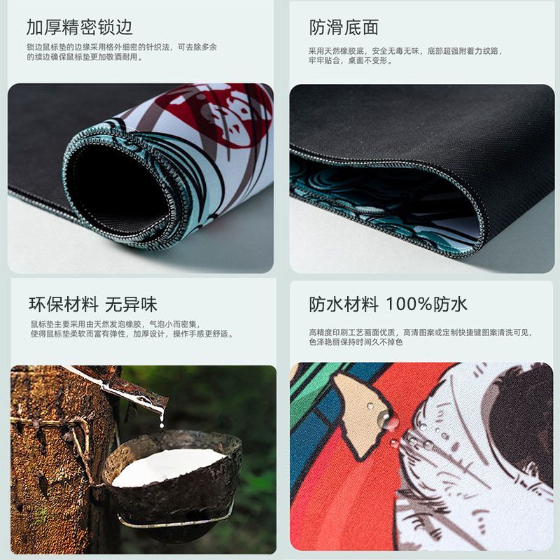 Tấm Lót Chuột Máy Tính 700x300x3mm Chống Trượt In Hình Doraemon Dễ Thương