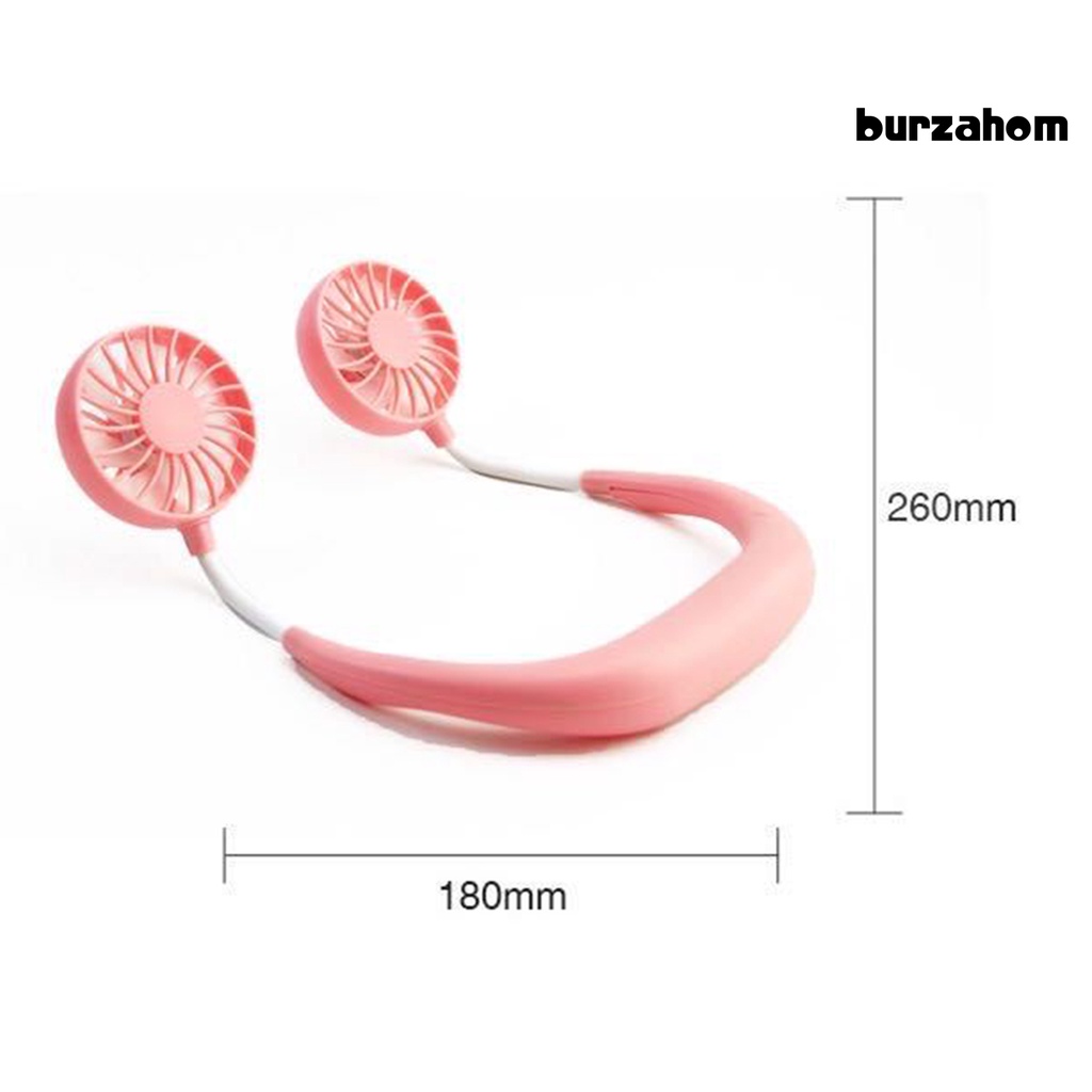 Quạt Điện Đeo Cổ Bằng ABS Thân Thiện Với Làn Da Thoải Mái Có Thể Uốn Cong Dùng Khi Đi Du Lịch