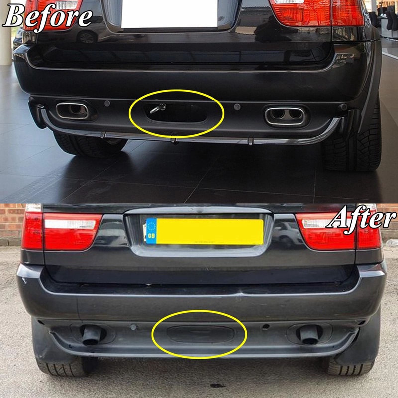 Nắp cản Ô tô Cản sau Cản sau Móc kéo Nắp cản sau Nắp đậy cho -BMW X5 E53 2000-2006 51128402327