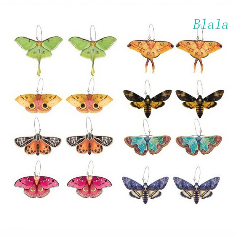 Bông Tai Acrylic Hình Bướm Nhiều Màu Sắc Dễ Thương