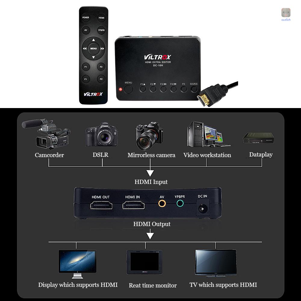 Máy Quay Phim Không Gương Lật VILTROX-10H DLSR Full HD 1080P 60fps Hỗ Trợ Đầu Ra HDMI Và Điều Khiển Từ Xa