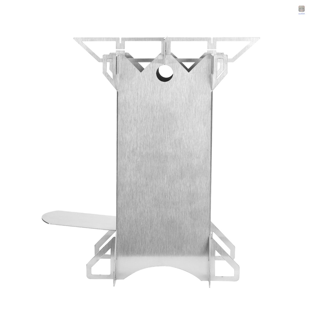 Lò Đốt Củi Gỗ Bằng Thép Không Gỉ Có Thể Gấp Gọn Tiện Dụng Cho Dã Ngoại / Cắm Trại