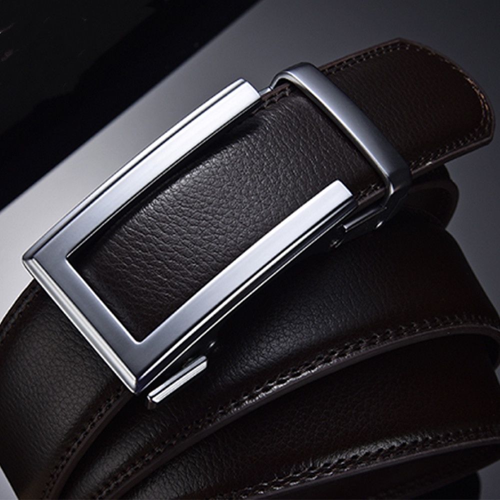 Thắt Lưng Da Khóa Tự Động Thời Trang Thanh Lịch Cho Nam