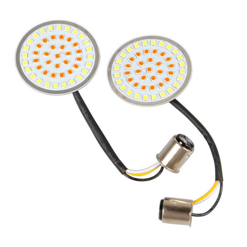 Set 2 Đèn LED 1157 Ánh Sáng Trắng Dành Cho Xe Mô Tô Harley