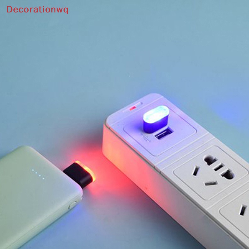 1 Đèn LED USB Ánh Sáng Trắng Tự Động Trang Trí Nội Thất Xe Hơi Mới