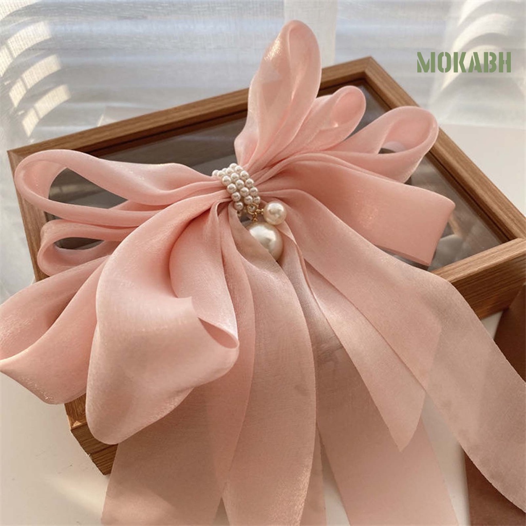 Kẹp Tóc Bằng Chất Liệu Mềm Mại Nhiều Lớp Chống Trượt Kiểu Dáng Ngọt Ngào Dành Cho Nữ