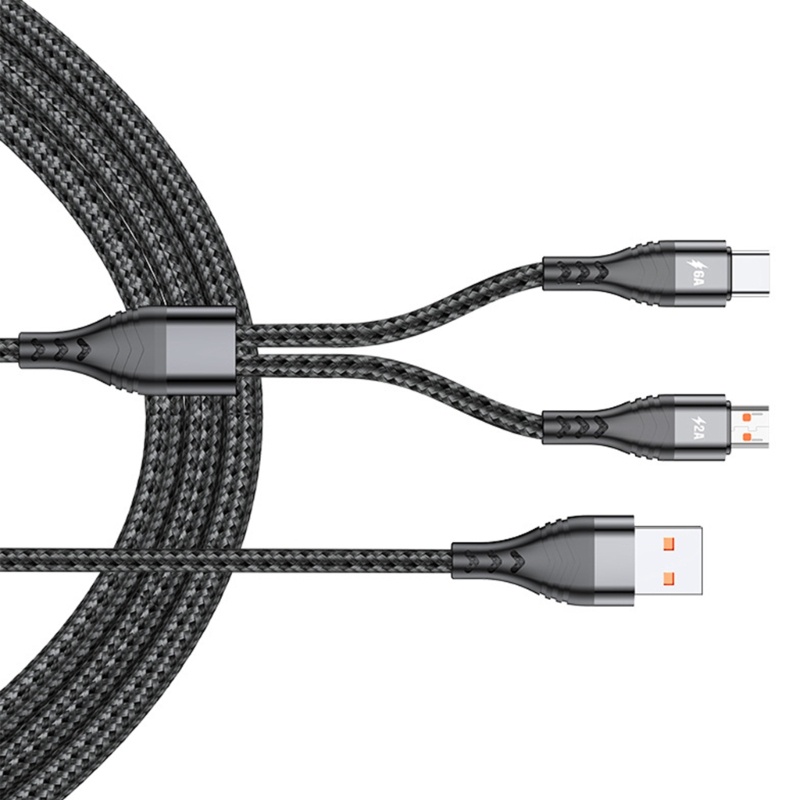 Dây Cáp Sạc USB Hai Đầu 2 Trong 1 Tiện Dụng