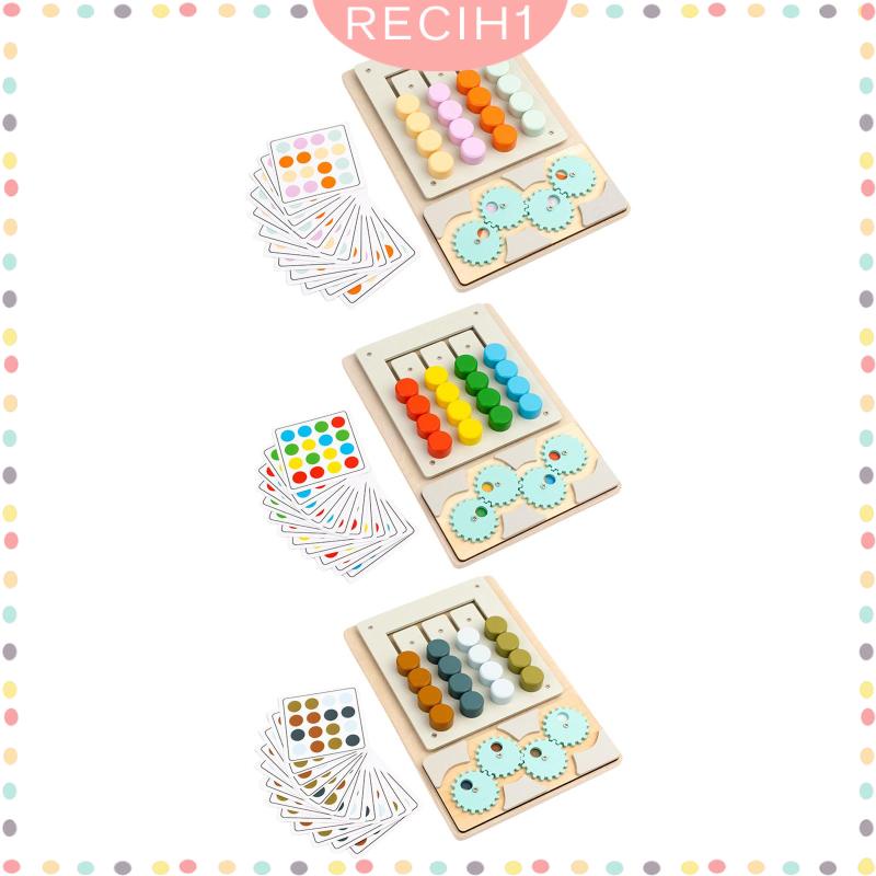 Đồ Chơi Trượt Xếp Hình Giáo Dục Theo Phương Pháp Montessori Màu Sắc Cho Bé Từ 3 Tuổi