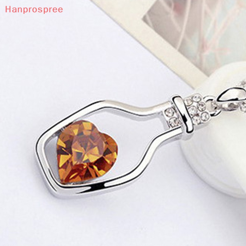 Hanprospree > Dây Chuyền Mặt Lọ Điều Ước Hình Trái Tim Pha Lê Thời Trang Quyến Rũ Cho Nữ well