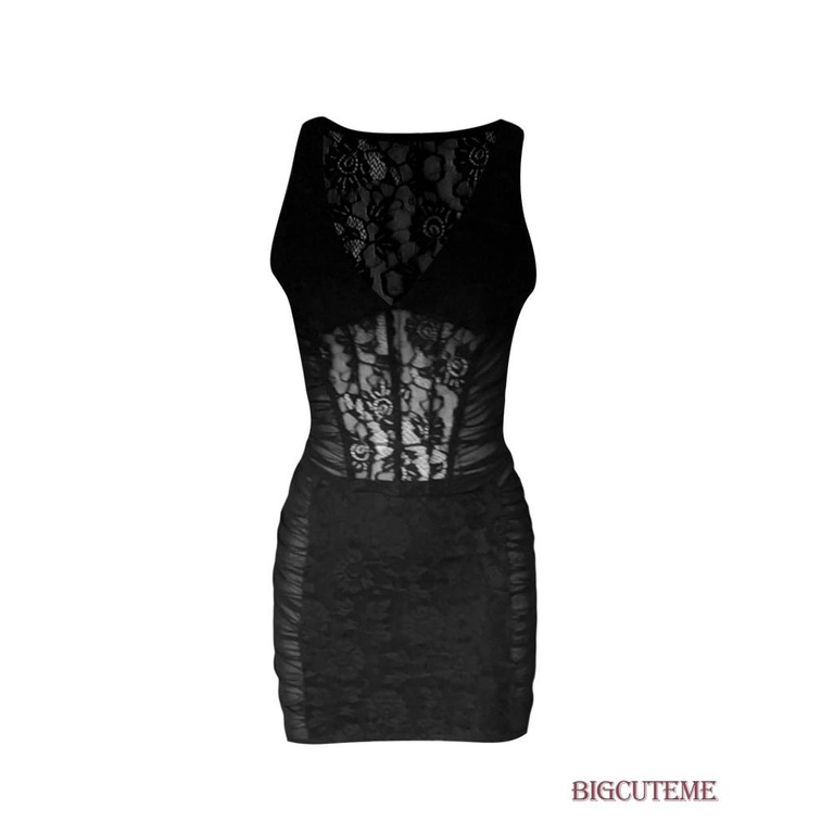 Bộ Trang Phục 2 Mảnh Gồm Áo Tank Top Ôm Dáng Họa Tiết Hoa + Chân Váy Mini Co Giãn Màu Đen Cho Nữ