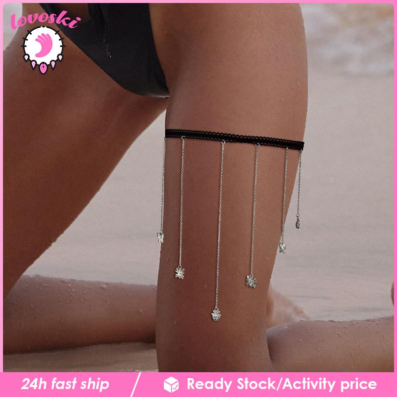 Dây Xích Đeo Đùi Phong Cách Boho Thời Trang Cho Nữ