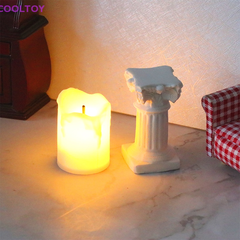 Đèn LED Kiểu Dáng Cổ Điển Dành Cho Nhà Búp Bê 1: 12 1: 6