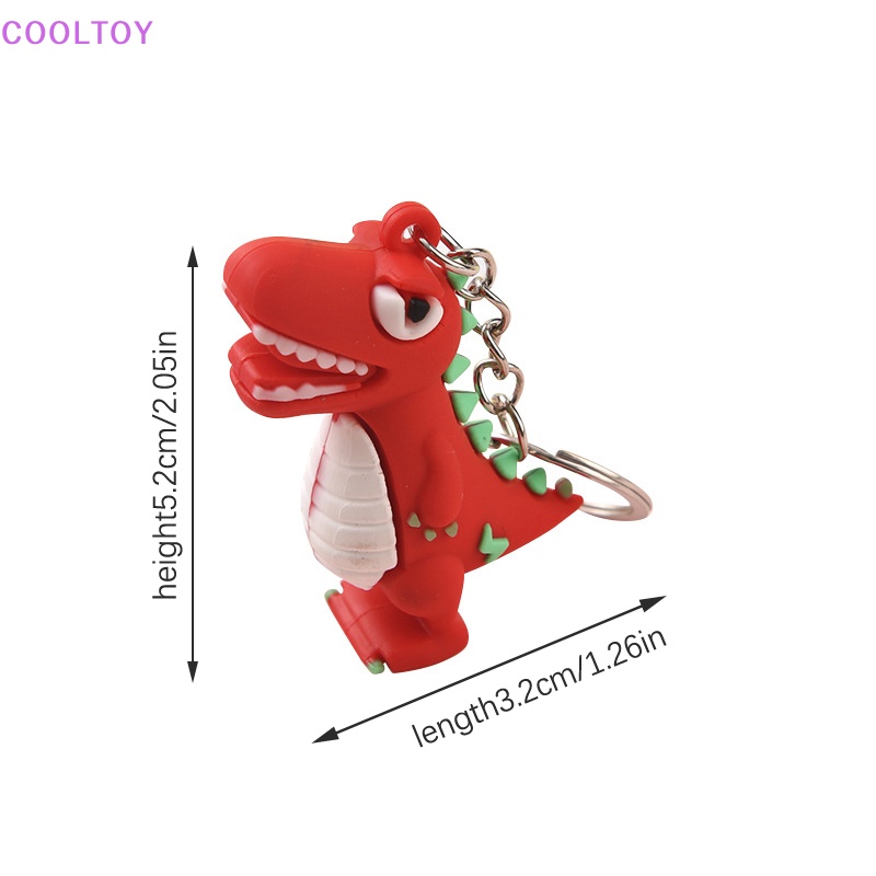 1 Móc Khóa Hình Khủng Long Dễ Thương Bằng PVC