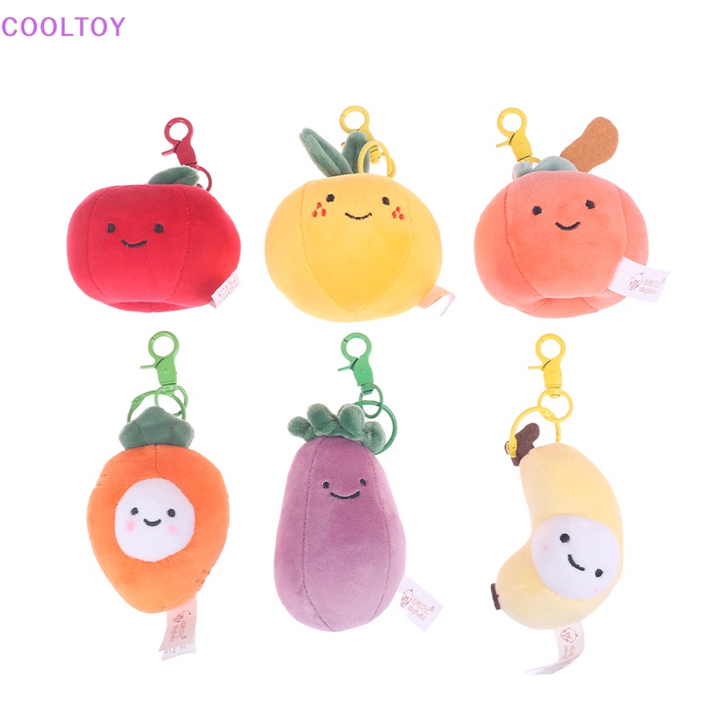 Móc Khóa Hình Trái Cây Hoạt Hình Nhồi Bông Đáng Yêu