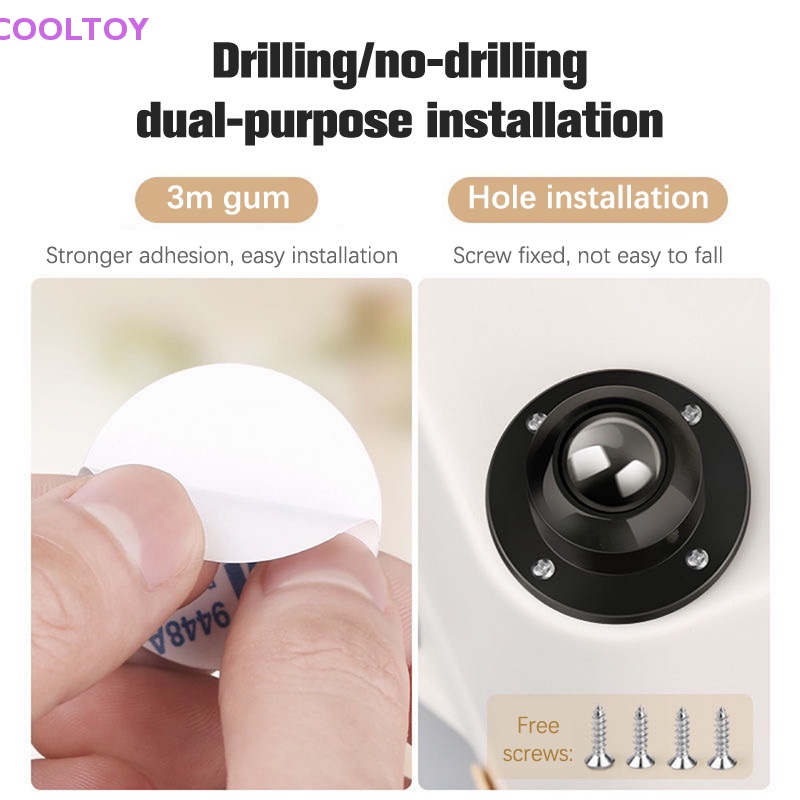 Bánh Xe Ròng Rọc Xoay 360 Độ Mini Bằng Thép Không Gỉ Thông Dụng Cho Đồ Nội Thất