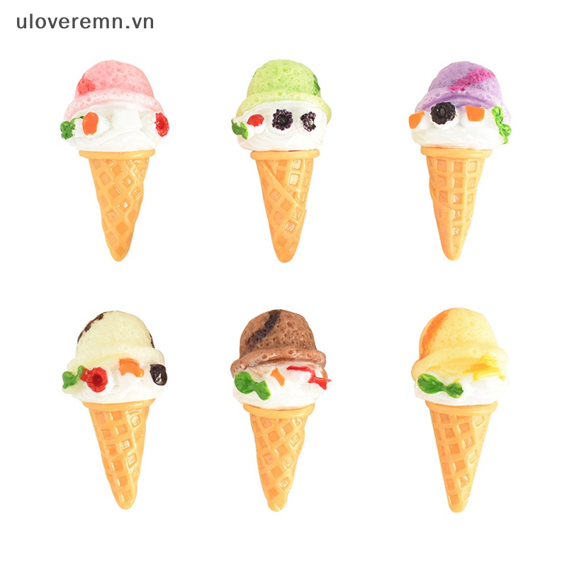 Bộ 5 Ly Kem Mini Tỉ Lệ 1: 12 Trang Trí Nhà Búp Bê