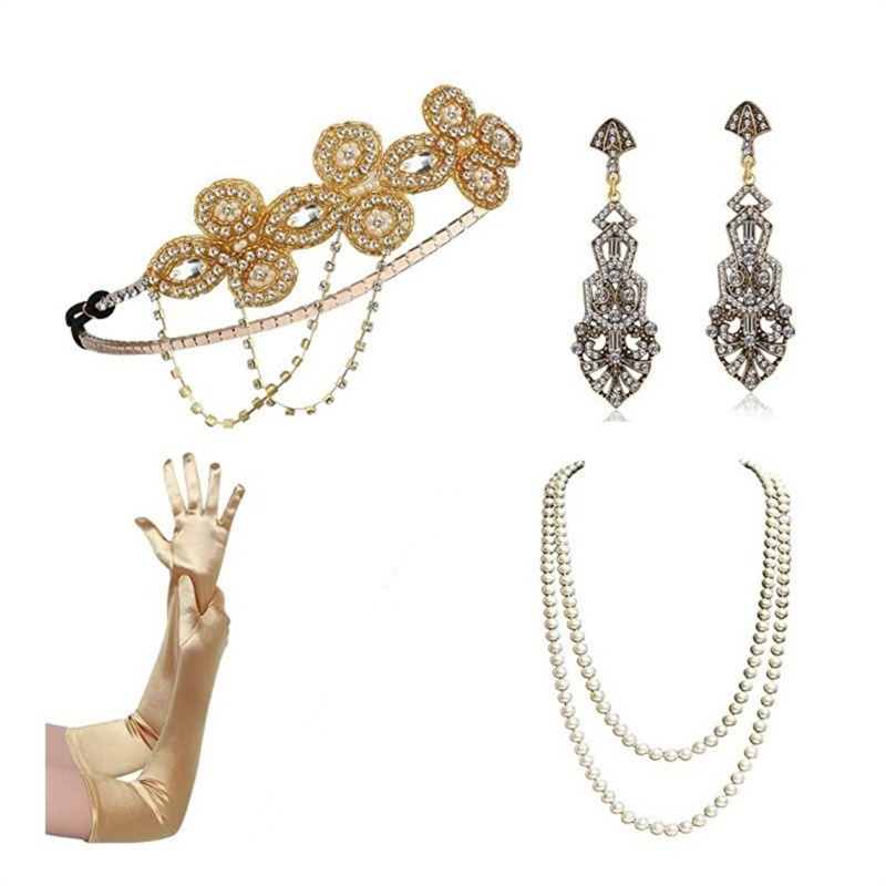 Bộ Phụ Kiện Trang Sức Thời Trang Năm 1920s Gatsby Cho Nữ