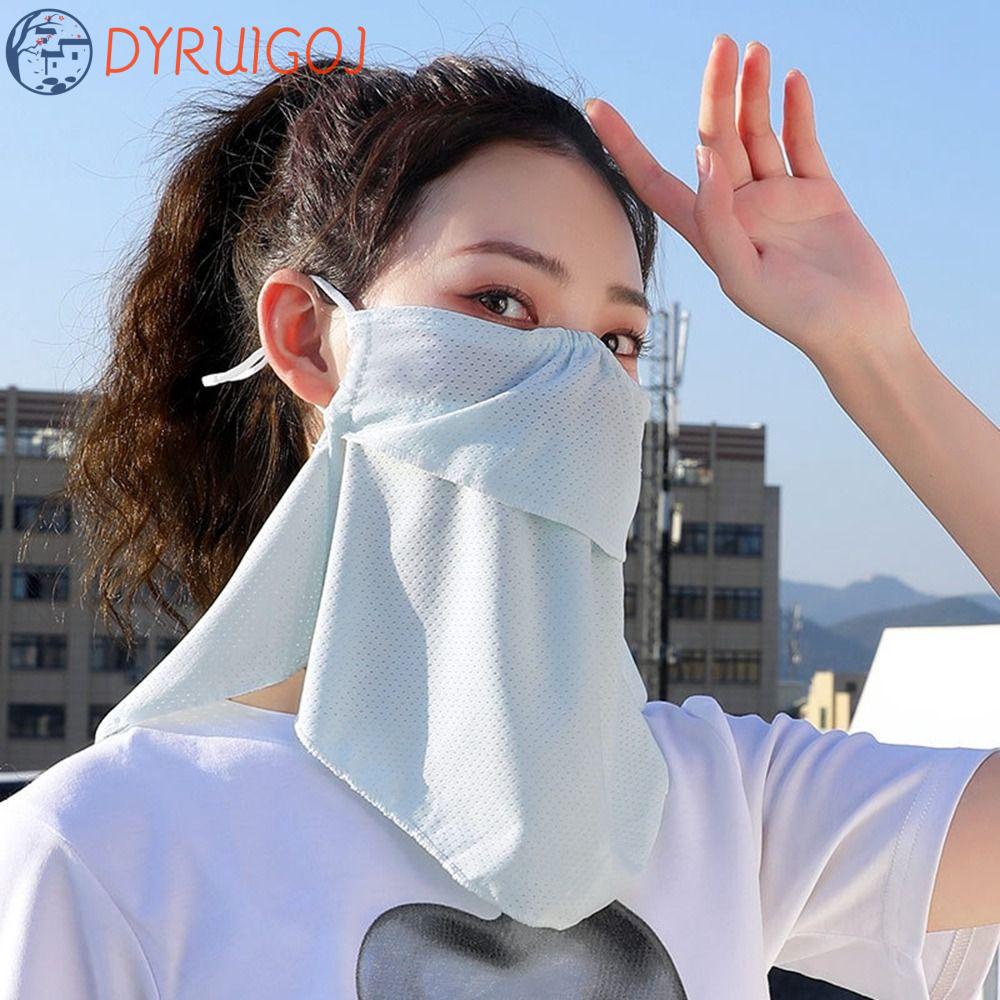 Khăn Choàng Cổ Chống Nắng / Gió Bằng Lụa Lạnh Màu Trơn Bảo Vệ Cổ Cho Nam Và Nữ Hoạt Động Thể Thao Ngoài Trời / Đi Bộ Đườ